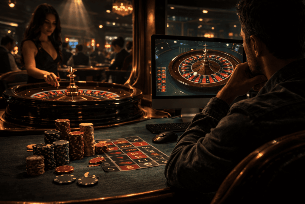 Ruleta en vivo vs ruleta RNG